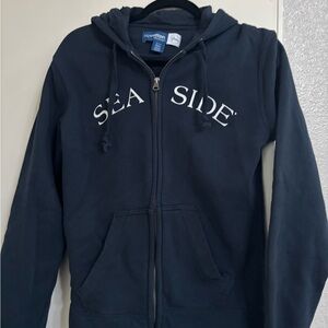 Sea Side Navy Blue Hoodie